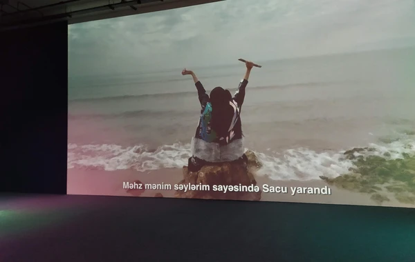 YARAT-da kanadalı rəssam Zadi Çanın fərdi sərgisinin açılışı baş tutub- (FOTOLAR)
