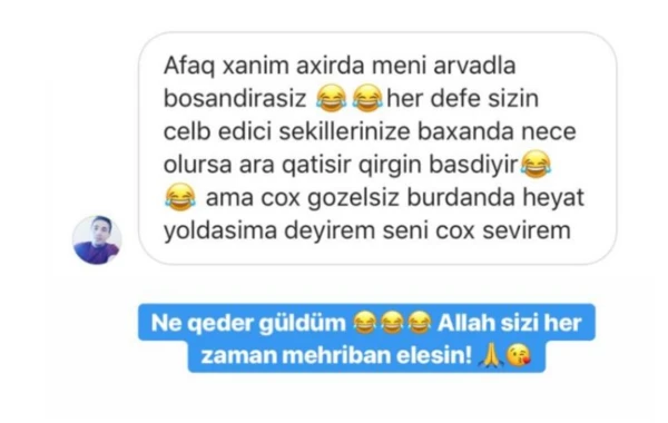 Afaq Aslan evli və iki uşaq atasının ona yazdığı eşq məktublarını yaydı - FOTO