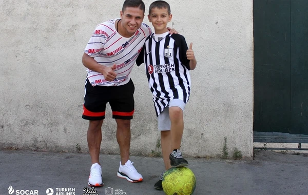 "Neftçi"nin futbolçusundan örnək addım - FOTO