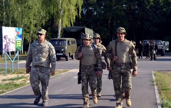 Азербайджанские военнослужащие на конкурсе "Снайперский рубеж" - ФОТО