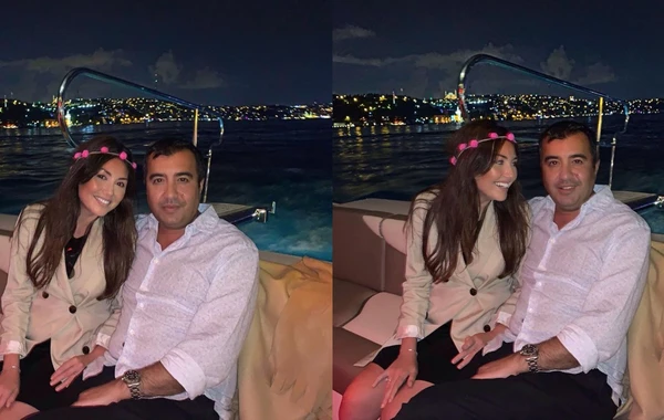 Mərhum Natiq Əliyevin oğlu ilə xanımının yaxta səfası - FOTO