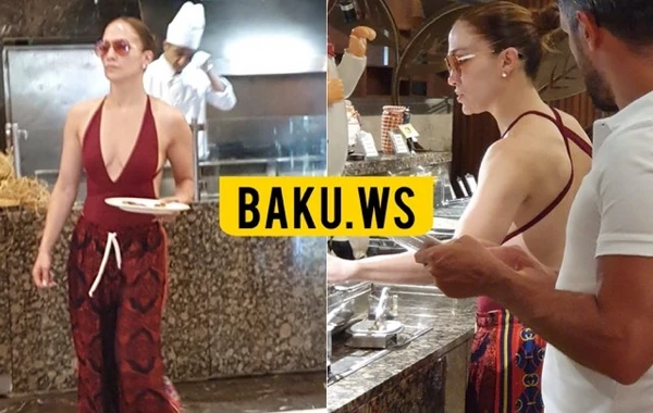 Cenifer Lopez BAKU.WS-in kamerasına belə yaxalandı - VİDEO