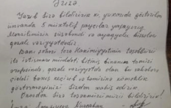 Qəzalı binanın sakinləri: Hər an gözləyirik ki, indi harasa uçacaq - FOTO