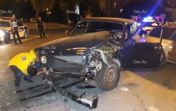 В Баку автохулиган сбежал с места аварии – ВИДЕО