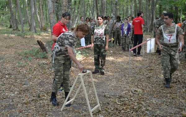 В Азербайджанской армии завершился первый этап соревнования по ориентированию - ФОТО