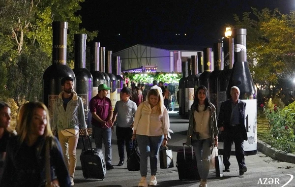 Leyla Əliyeva Üzüm və Şərab Festivalında - FOTO