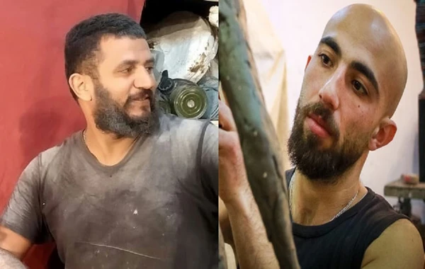 Komandirin istəyi ilə Aqarunovun heykəlini hazırlayan müəllimlər - FOTO