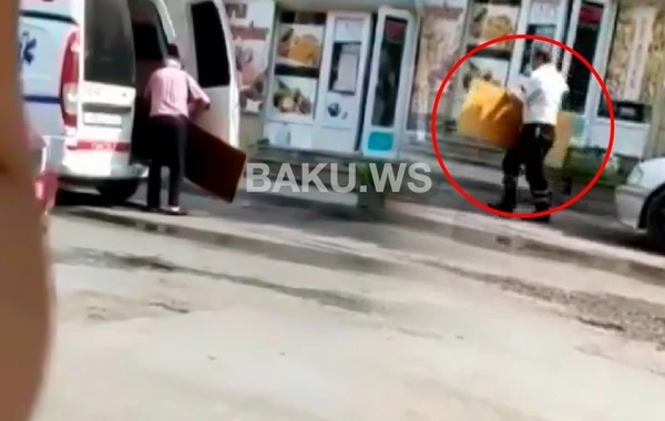 Təcili yardım maşını ilə yük daşıyan sürücü: “Başqa iş də edirik” - VİDEO