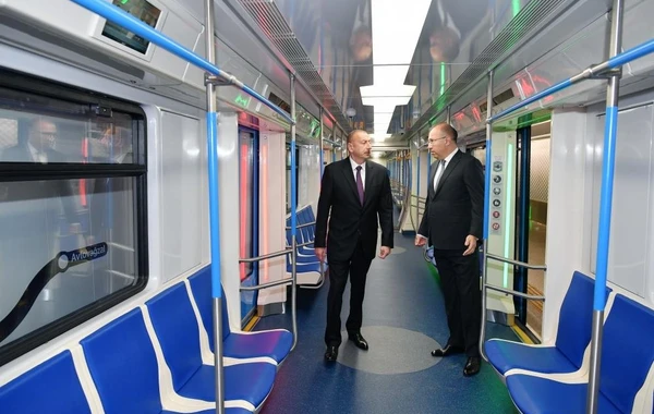 Ильхам Алиев на открытии станции метро "Хатаи" - ФОТО