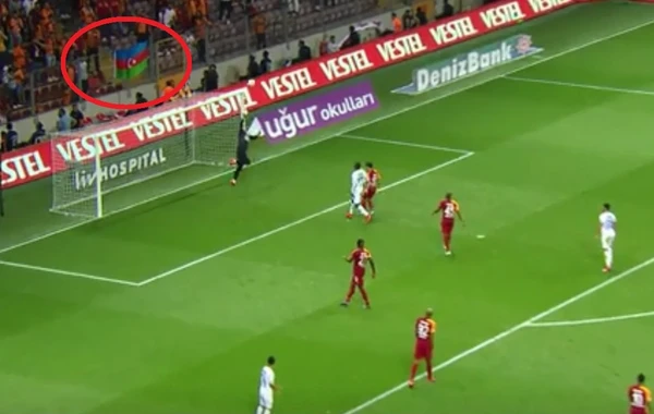 “Qalatasaray”ın matçında Azərbaycan sevgisi - VİDEO