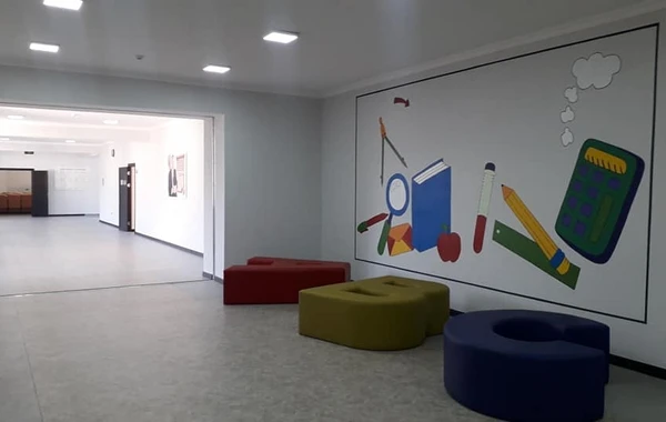 Təhsil naziri Basqal qəsəbəsində orta məktəbin açılışında - FOTO