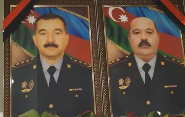 Жители Гянджи чтут память павших героями офицеров полиции - ВИДЕО