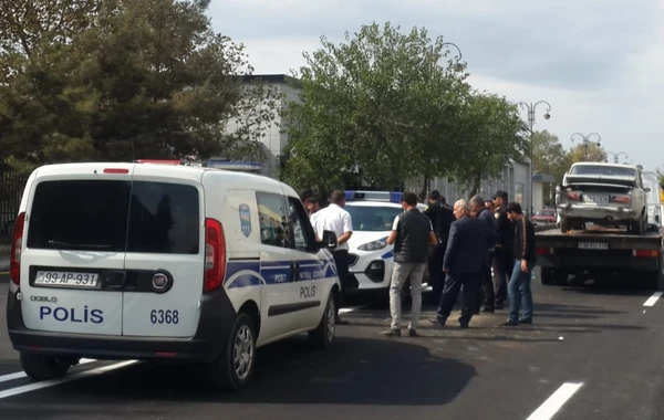 Bərdədə iki “Jiquli” toqquşdu - FOTOLAR