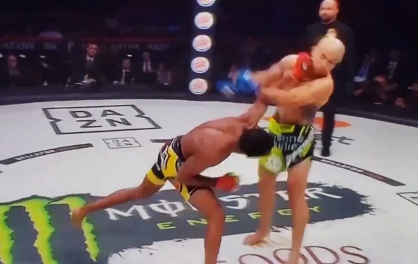 Bellator tarixində ilk: Erməni idmançı 8 saniyəyə yerə sərildi - VİDEO