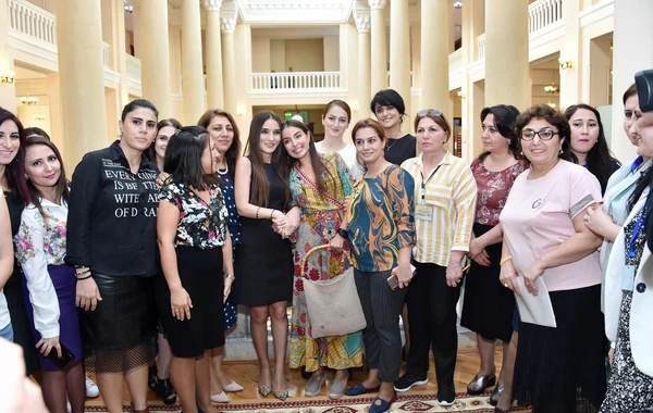 Leyla Əliyeva tamaşada - FOTO