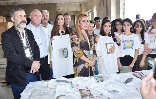 Leyla Əliyeva “Açılan divar” layihəsinin təqdimatında - FOTO
