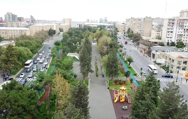 Президент и Первая леди на открытии парка на проспекте Ататюрка - ФОТО