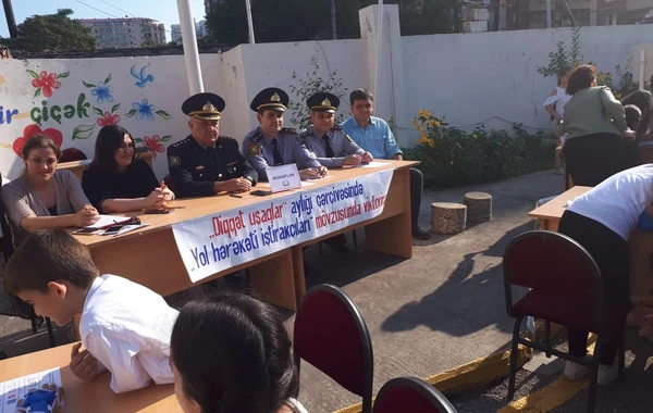 Yol polisi uşaqlar üçün yarış təşkil edib - FOTO