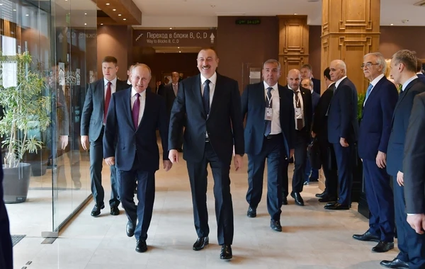 В Сочи состоялась встреча президентов Азербайджана и России - ФОТО