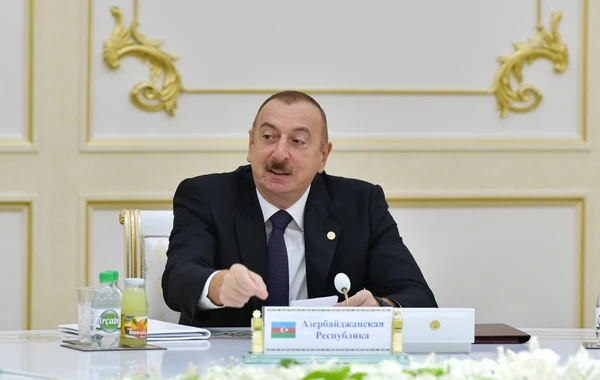 İlham Əliyev MDB Dövlət Başçıları Şurasının iclasında iştirak edib - VİDEO
