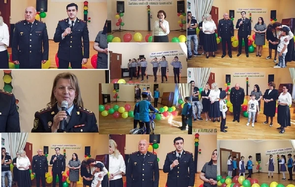 Yol polisi “Diqqət uşaqlar!” adlı təhlükəsizlik aylığına yekun vurdu - FOTO