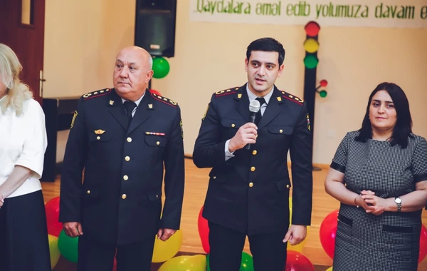 Yol polisi “Diqqət uşaqlar!” adlı təhlükəsizlik aylığına yekun vurdu - FOTO