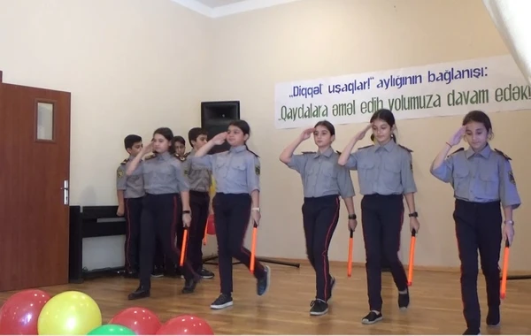Yol polisi “Diqqət uşaqlar!” adlı təhlükəsizlik aylığına yekun vurdu - FOTO
