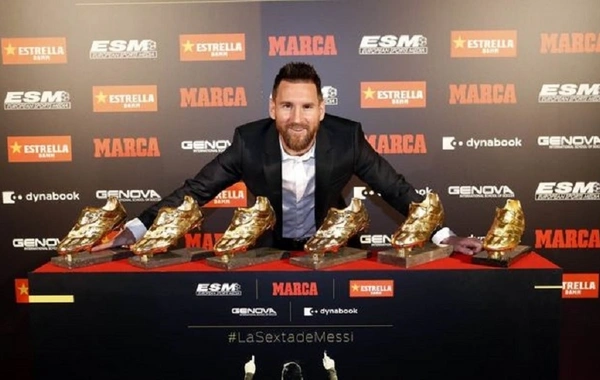Messi altıncı dəfə “Qızıl buts” aldı