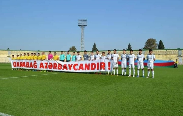 Azərbaycan futbol klubundan “Qarabağ Azərbaycandır!” plakatı - VİDEO/FOTO