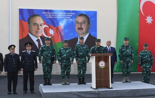 Elçin Quliyev yeni hərbi hissənin açılışını etdi - FOTO