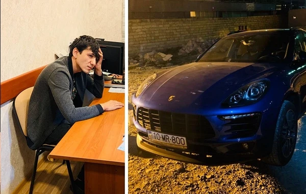 "Porsche" sürücüsü aləmi bir-birinə vurdu - maşını polislərin üzərinə sürdü - VİDEO