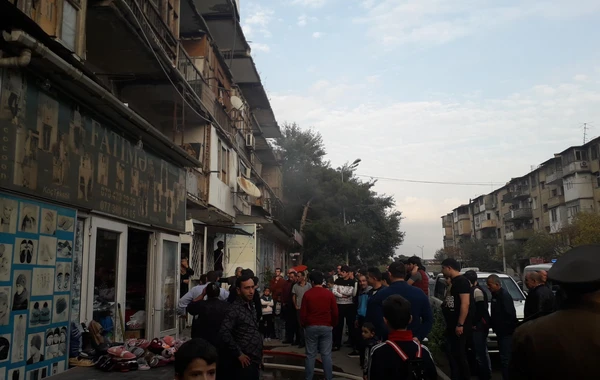 Binəqədidə yataqxana yanıb - FOTO