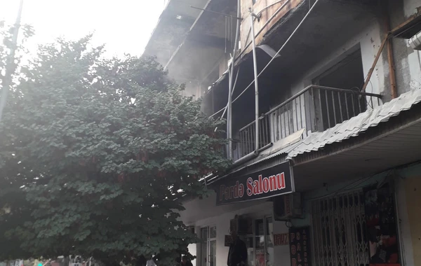 Binəqədidə yataqxana yanıb - FOTO