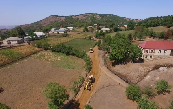 Tovuzda dağları partladaraq yeni yol salırlar - FOTO