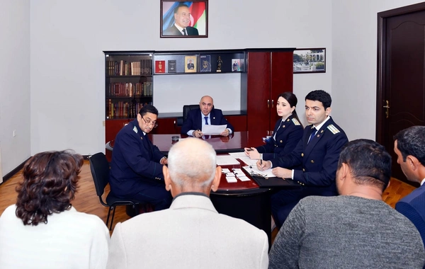 Baş prokuror Siyəzəndə vətəndaş qəbulu keçirib