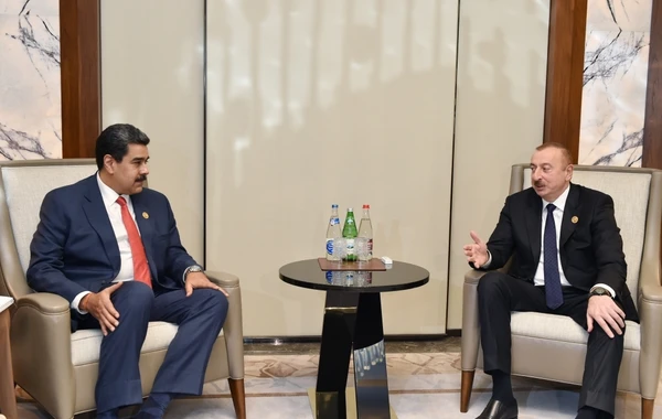 Prezident İlham Əliyev Nikolas Maduro ilə görüşüb - FOTO