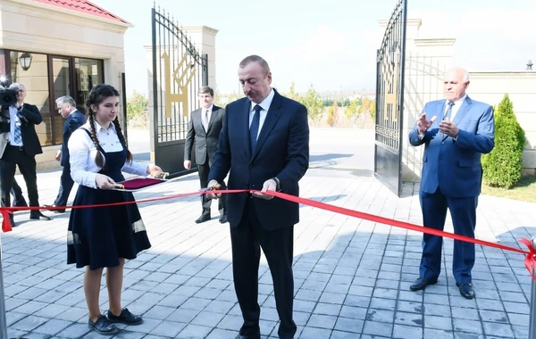 Prezident Qəbələ və Ağdaşda bir neçə açılış mərasimində iştirak edib - FOTO