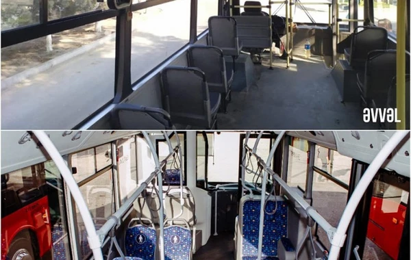 Yeni gətirilən avtobuslar xəttə buraxılıb - FOTO