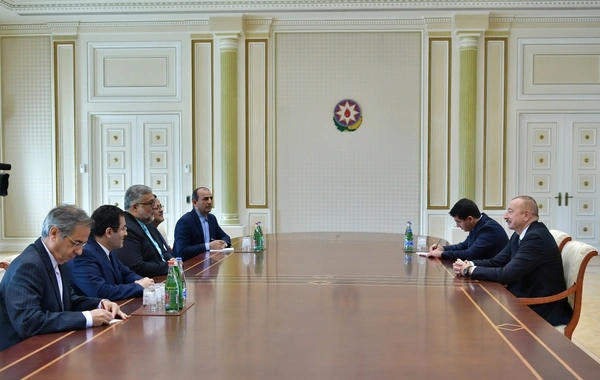 İlham Əliyev İrandan gələn nümayəndə heyətini qəbul etdi