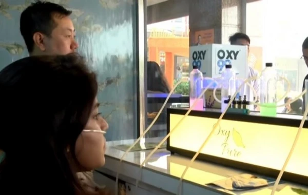 Hindistanda təmiz hava pulla satılır - VİDEO