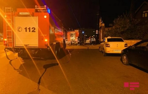 Bakıda restoranda yanğın olub - FOTO