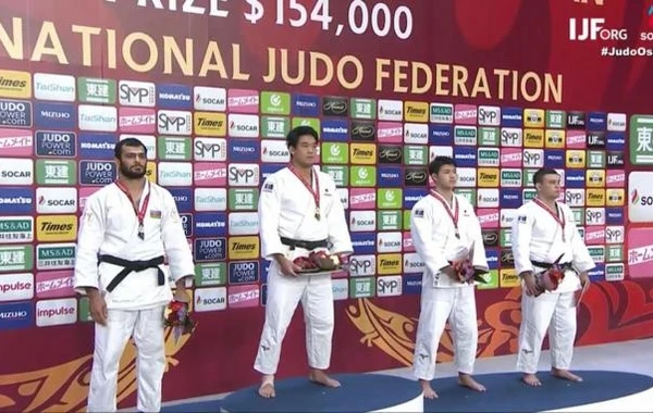 Azərbaycan cüdoçusu Yaponiyada gümüş medal qazanıb - FOTO