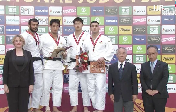Azərbaycan cüdoçusu Yaponiyada gümüş medal qazanıb - FOTO