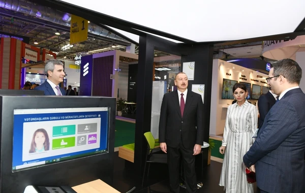 İlham Əliyev və Mehriban Əliyeva “Bakutel-2019” sərgisində - FOTO (YENİLƏNİB)