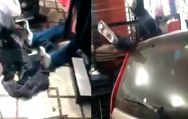 Bakıda maşın mağazaya belə girdi – ANBAAN VİDEO