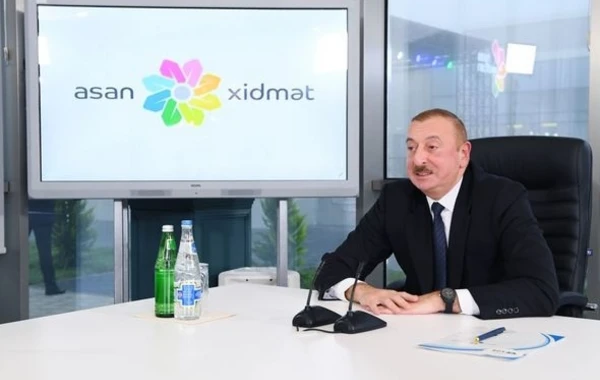 Ильхам Алиев на открытии комплекса "ASAN Həyat" в Шамахы - ФОТО