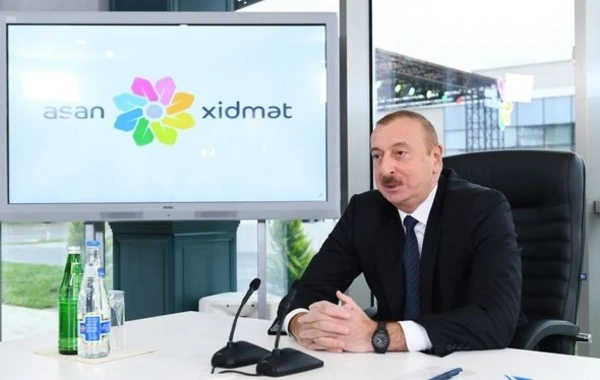Ильхам Алиев на открытии комплекса "ASAN Həyat" в Шамахы - ФОТО