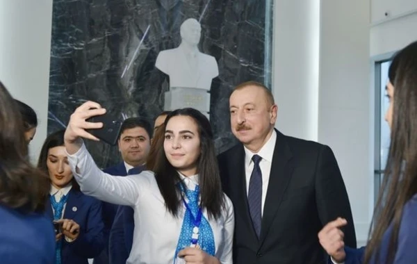 Ильхам Алиев на открытии комплекса "ASAN Həyat" в Шамахы - ФОТО