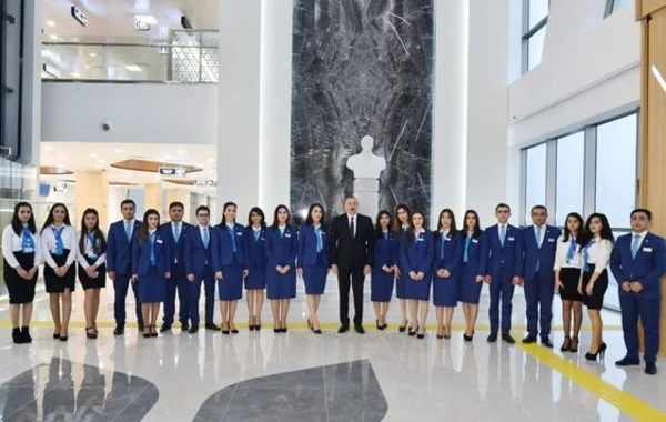 Ильхам Алиев на открытии комплекса "ASAN Həyat" в Шамахы - ФОТО