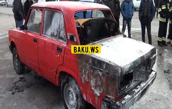 Avtomobilinə səs gücləndirici qoşdu, maşını yandı - FOTO